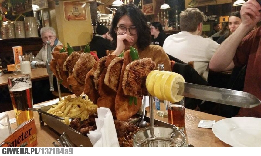 Obiad,mięso,miecz,restauracja