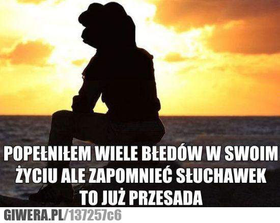 Smutna żaba,słuchawki,błędy