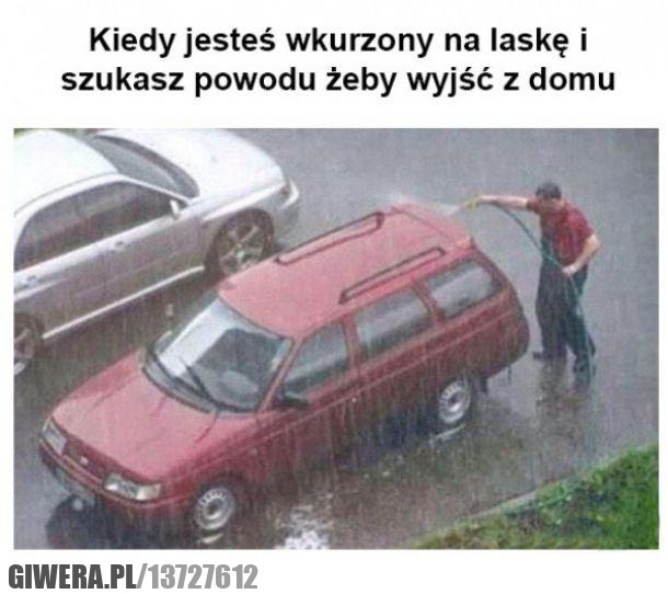 wkurzony,myje
