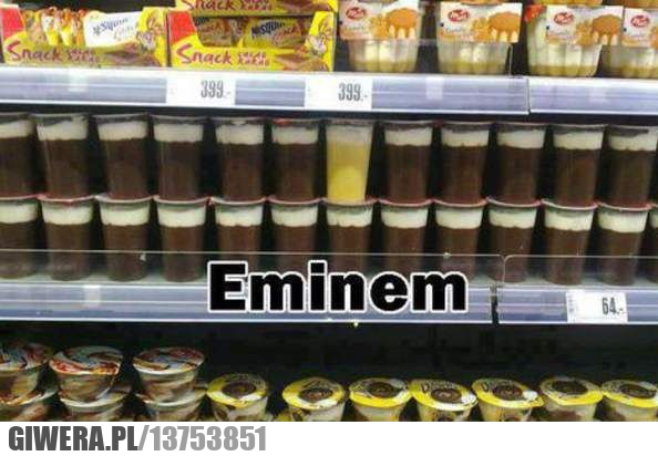 eminem, jogurt, sklep