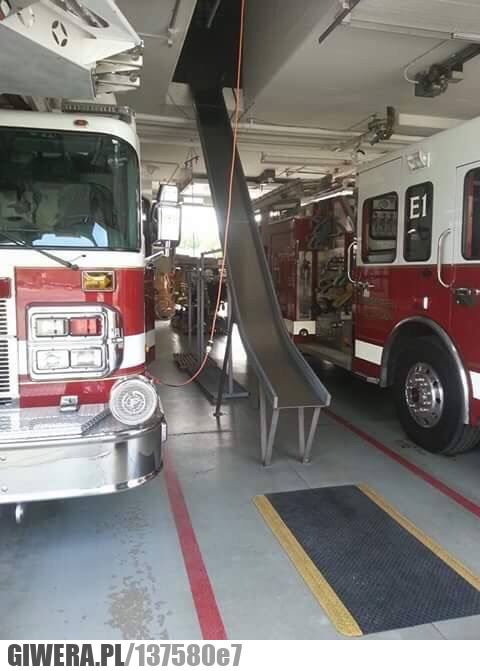 Zjeżdżalnia,straż pożarna