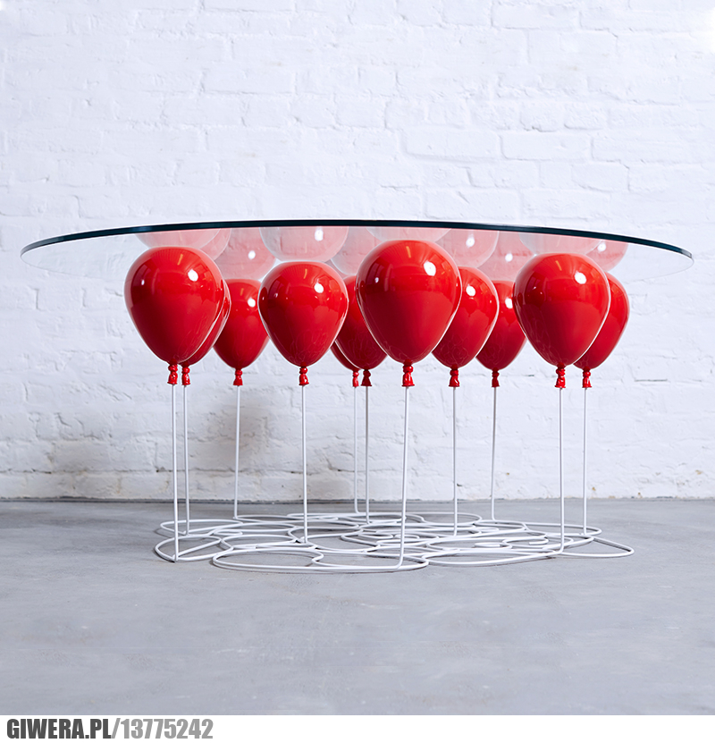 Ciekawy Design,stół,balony