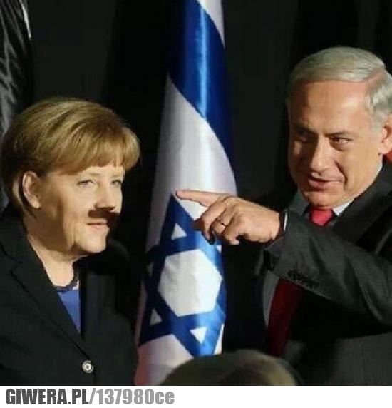 Angela Merkel,Hitler,wąs