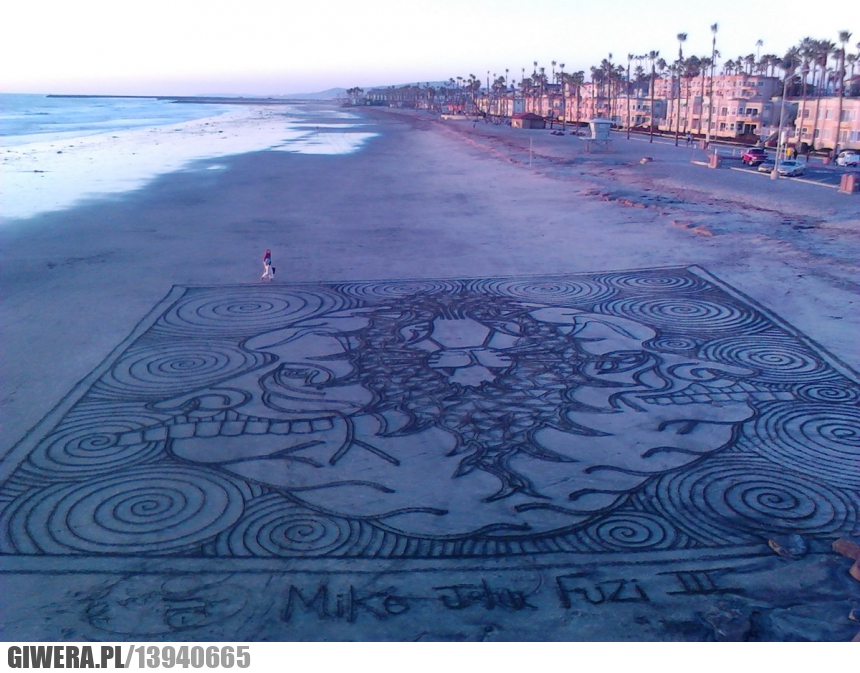 plaża,sztuka,rysunek