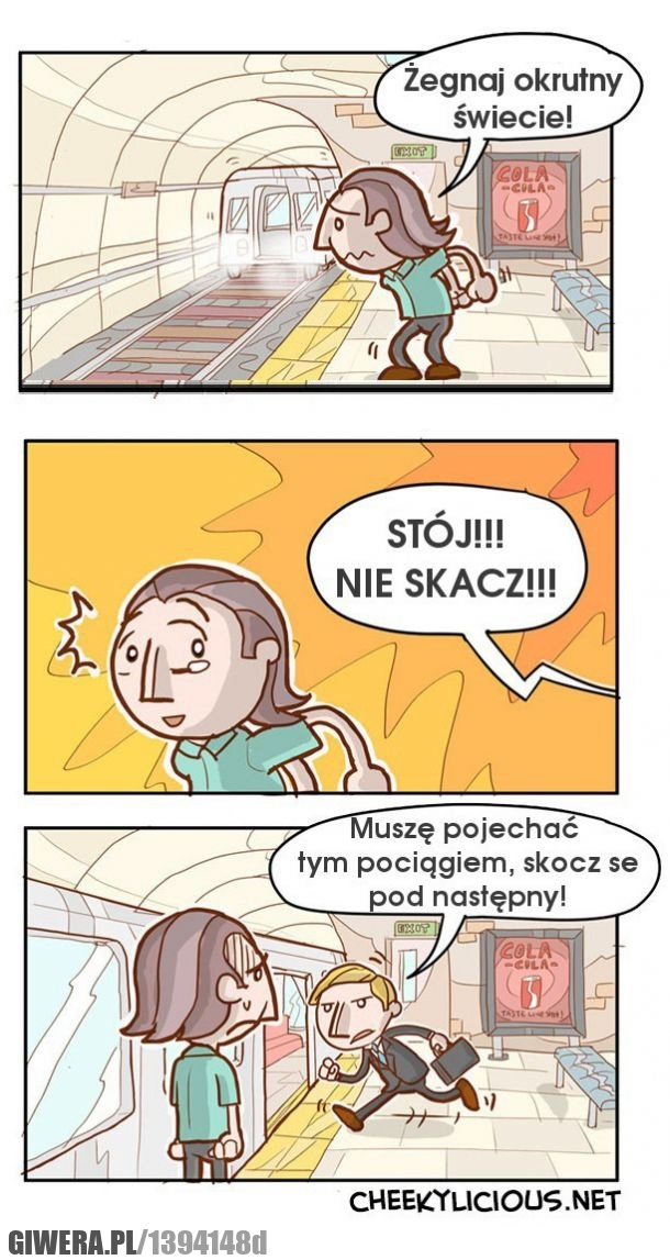 Samobójca,Metro