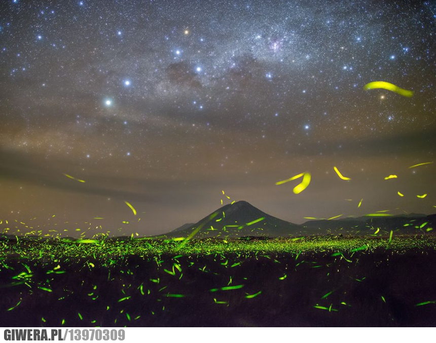 jezioro Natron, Tanzania, gwiazdy, earthporn