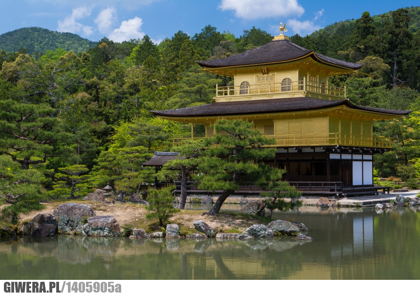 Świątynia Złotego Pawilonu,Kioto,Japonia