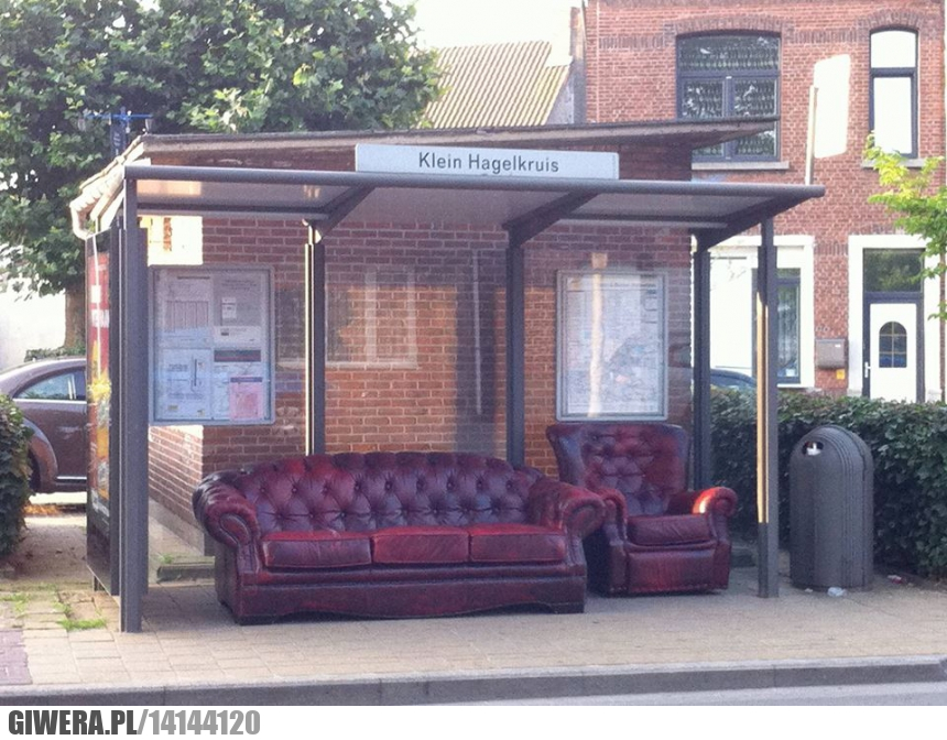 Przystanek,kanapa,Belgia,Fotel