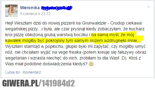 wegetarianizm,nóż,pizza