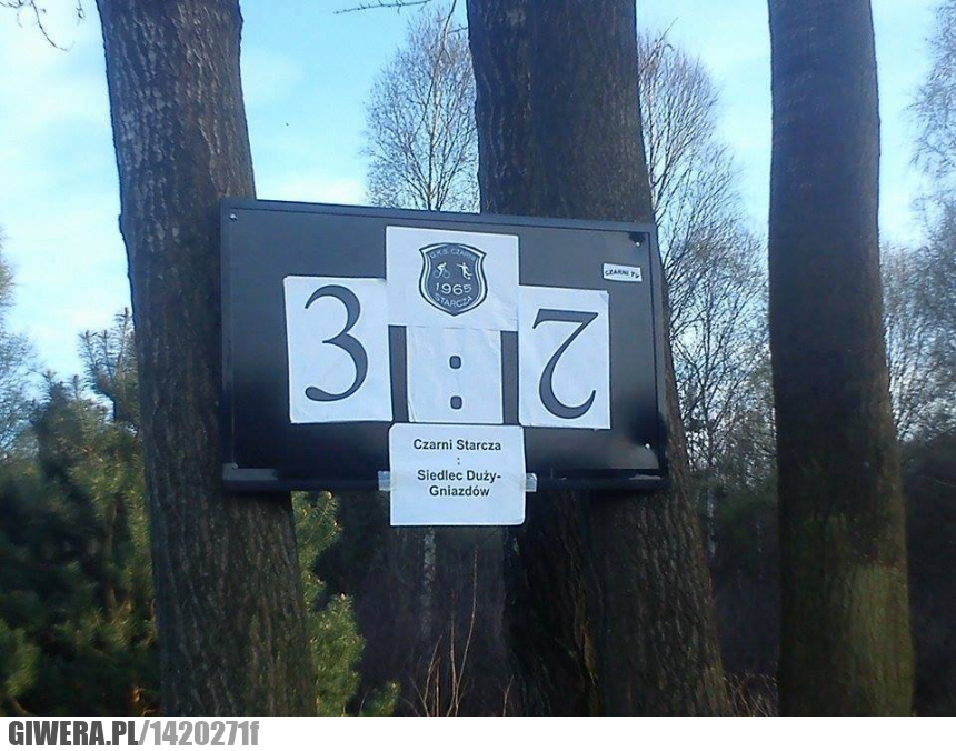 Tablica wyników, 42 cale,GKS Czarni Starcza,telewizor