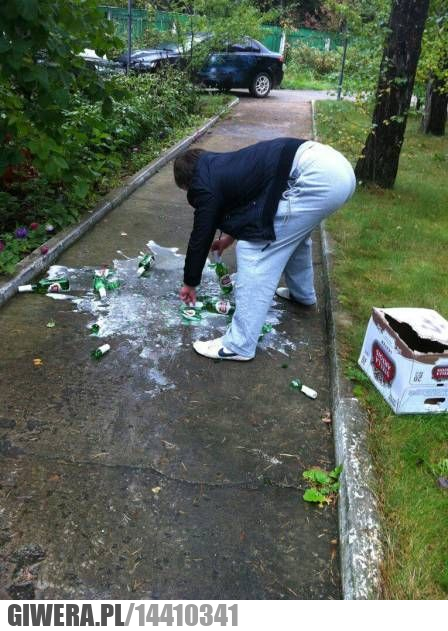 piwo,butelka,rozbite