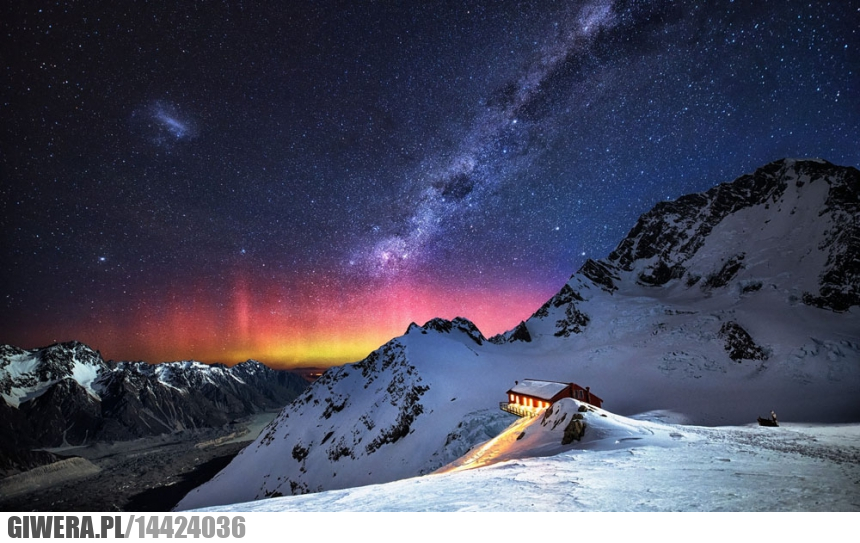 Nowa Zelandia,Droga mleczna,Earthporn