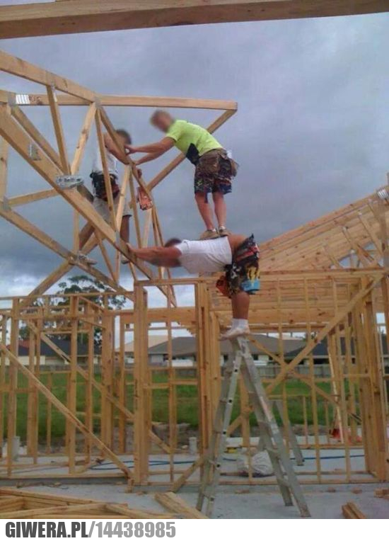 Człowiek rusztowanie,Rusztowanie,BHP