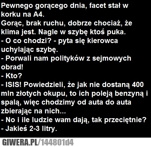 Politycy,ISIS,benzyna