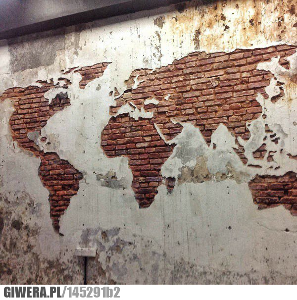Świat,ściana