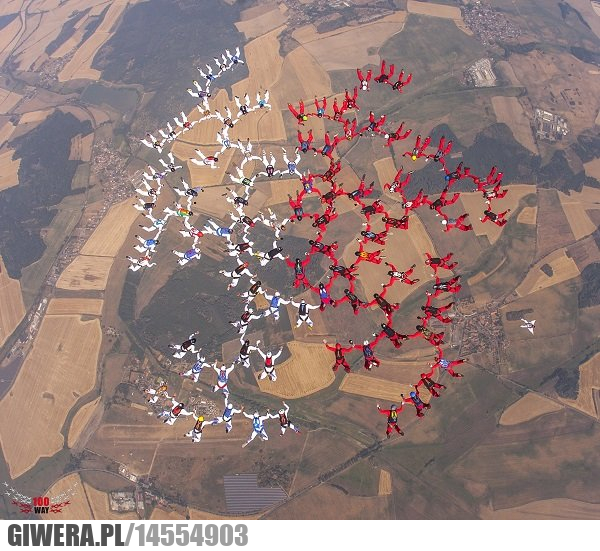 Spadochroniarze,flaga,skok