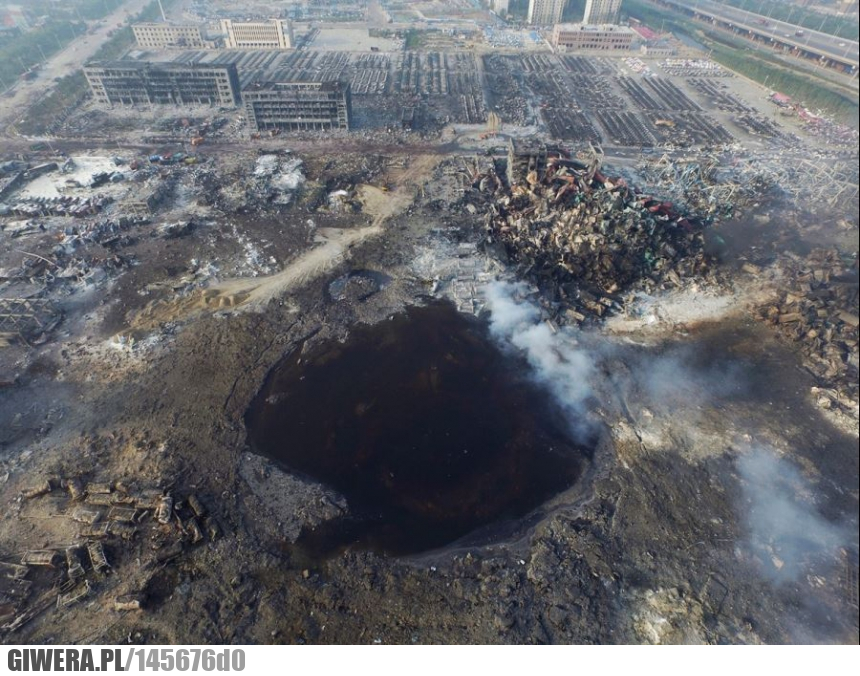 Krater,Tianjin,Chiny,Wybuch
