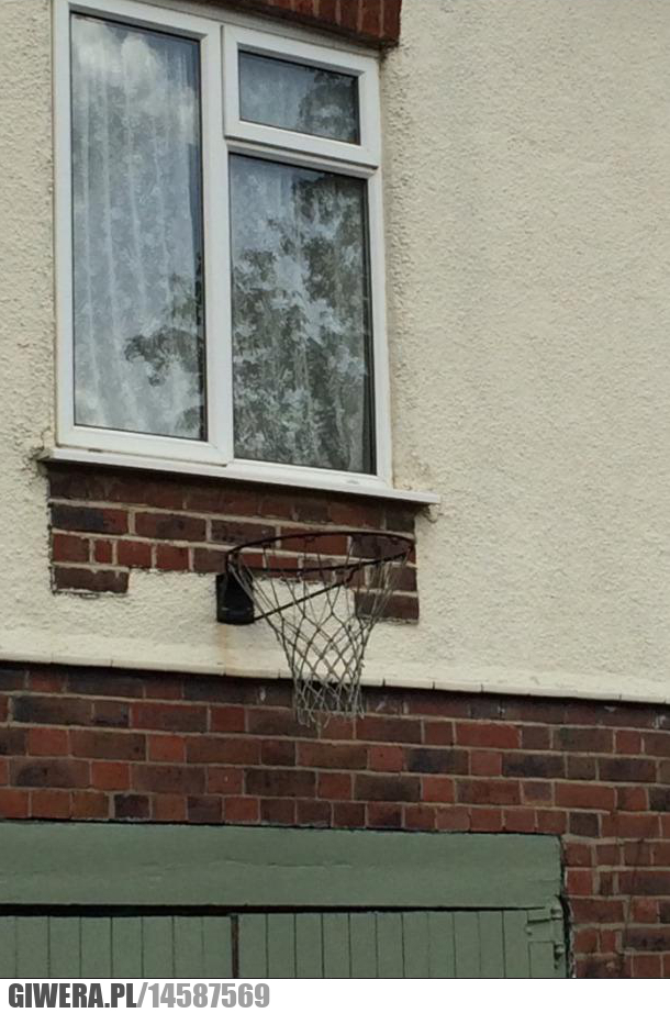 Kosz,Koszykówka,okno,garaż