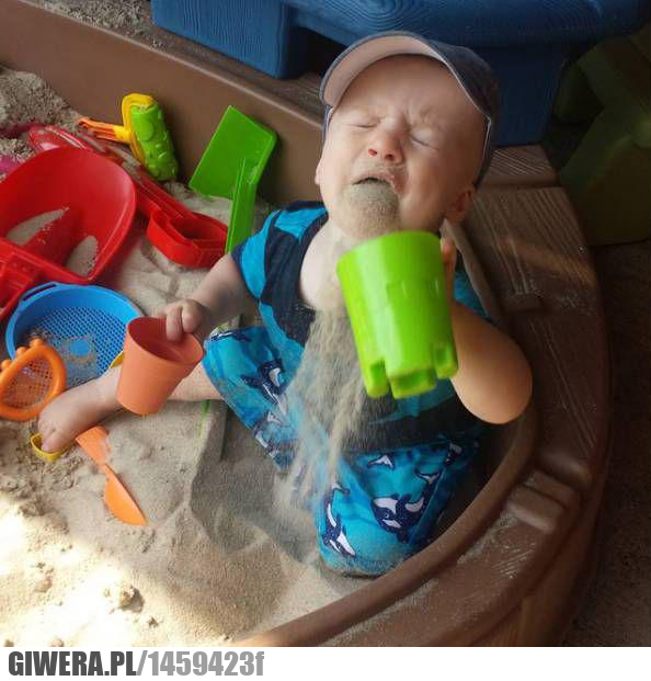 piasek,dziecko