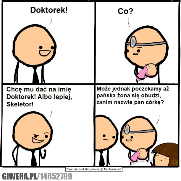Imię,dziecko,doktorek,skeletor