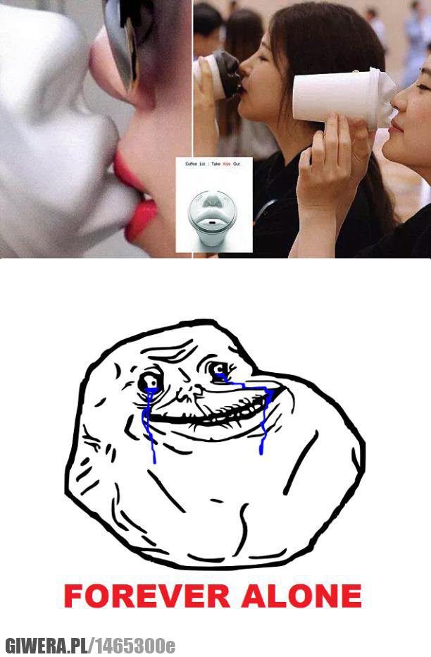 Kubek dla samotnych,Forever Alone,kawa