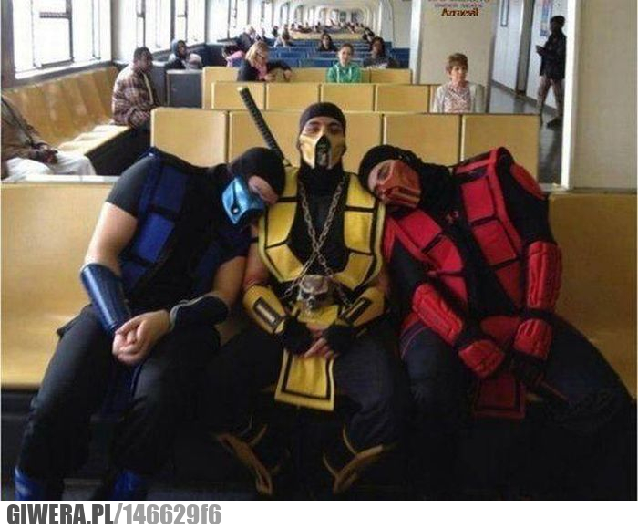 Mortal Kombat,cosplay,lotnisko