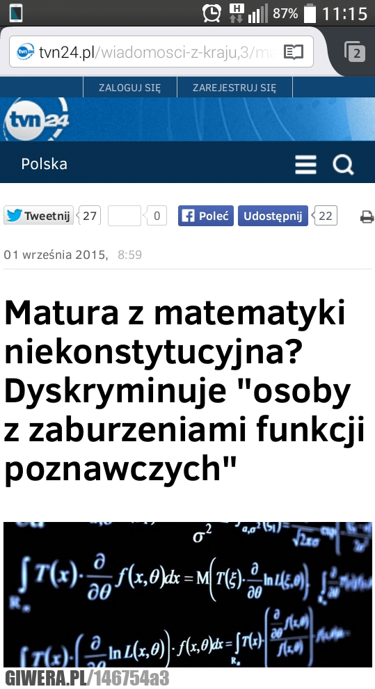 Matura z matematyki