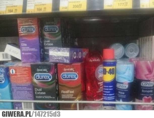 WD-40,Durex,prezerwatywy