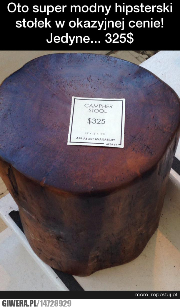 Stołek,hipsterski