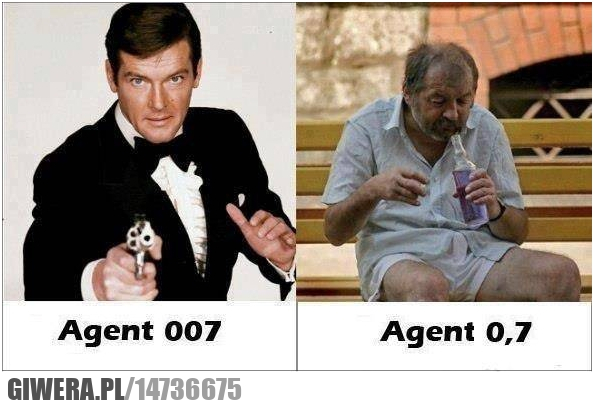 Agent 007, agenty 07,denaturat,vódka,flaszka