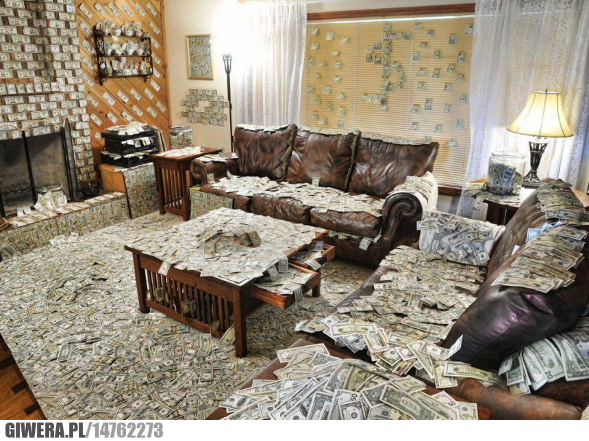 sprzątanie,kasa,dolary