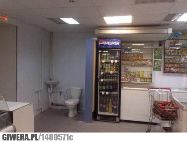 Rosyjski sklep,kibel,toaleta