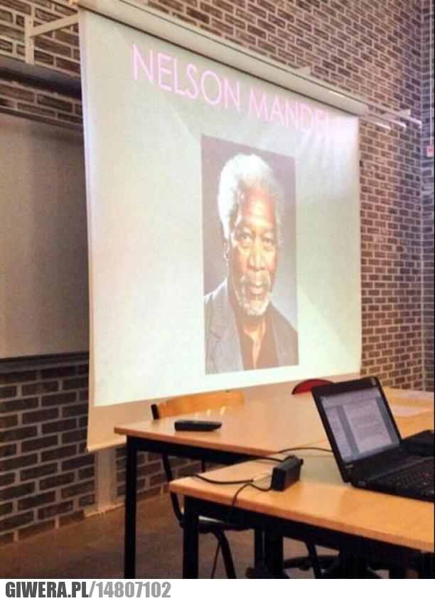 Nelson Mandela,morgan freeman,wykład