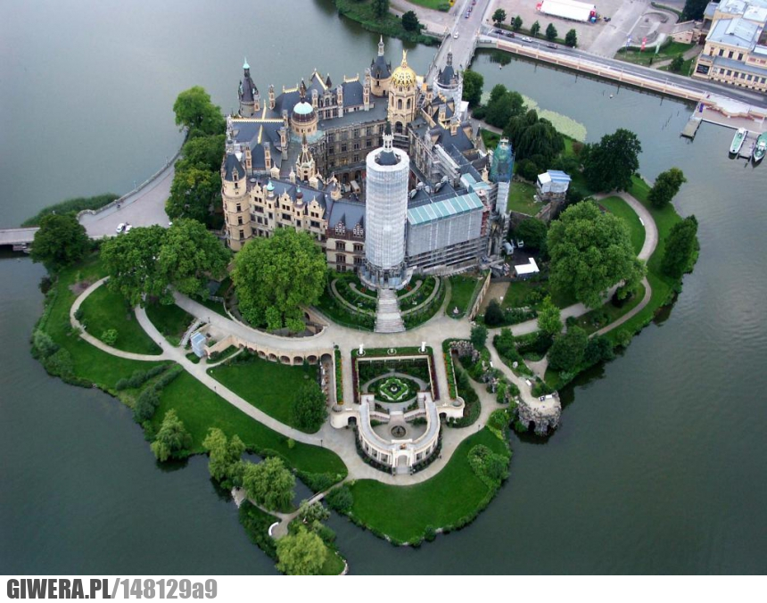 Zamek, Schwerinie, Niemcy, Earthporn