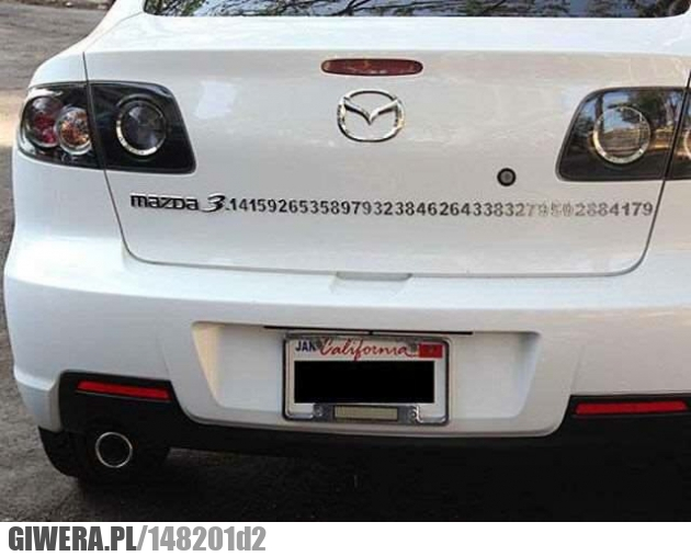 Mazda,liczba pi