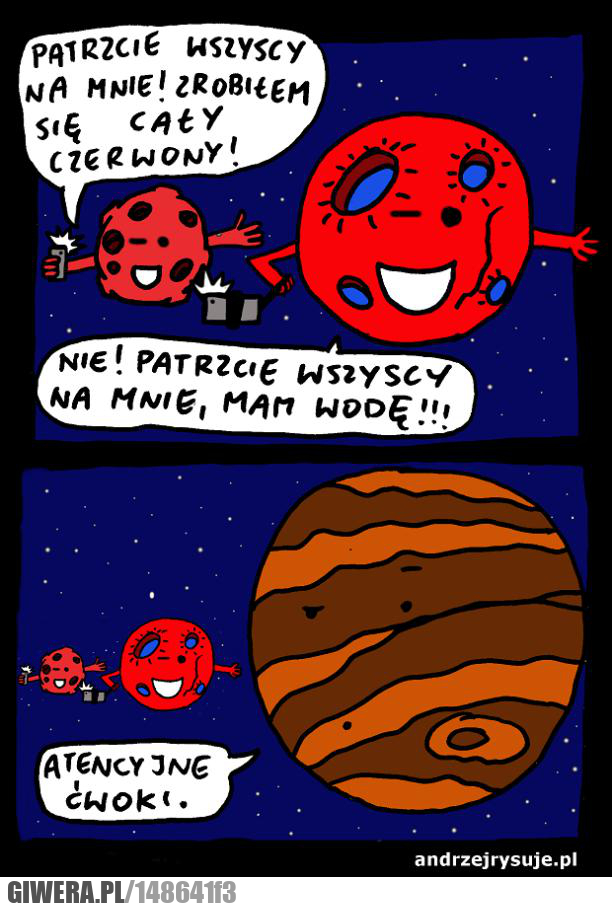 Kosmos,Mars,Księżyc
