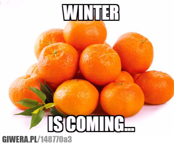 Zima,Winter,Mandarynki