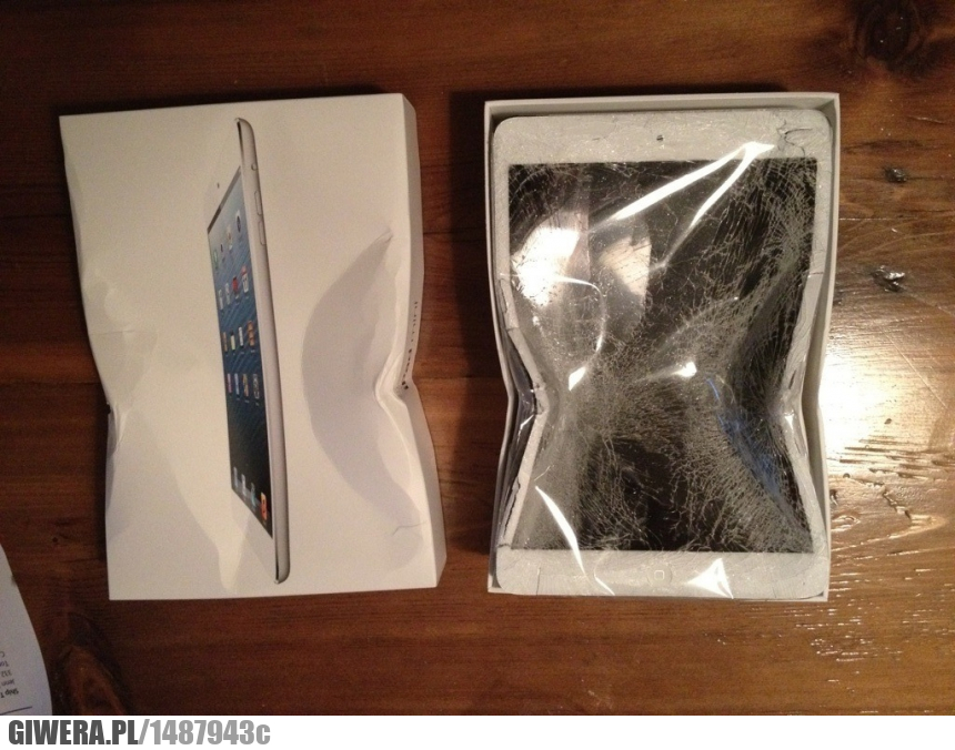 ipad,mini,firma,fedex,uszkodzone,wtf