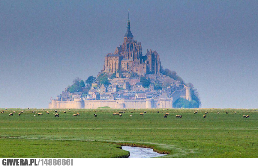 Mont-Saint-Michel, Francja, Earthporn