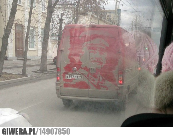 Mycie auta,bród,Stalin