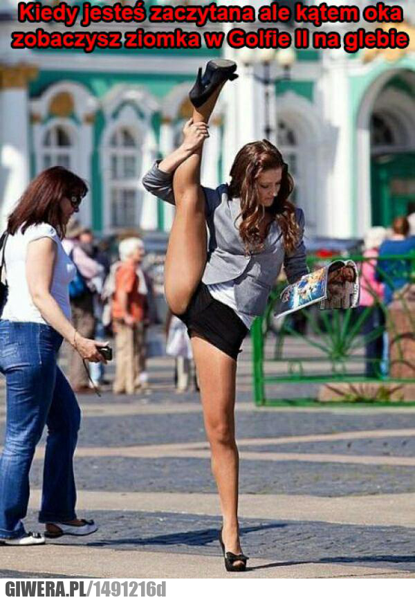 Golf,laska,szpagat,czytanie