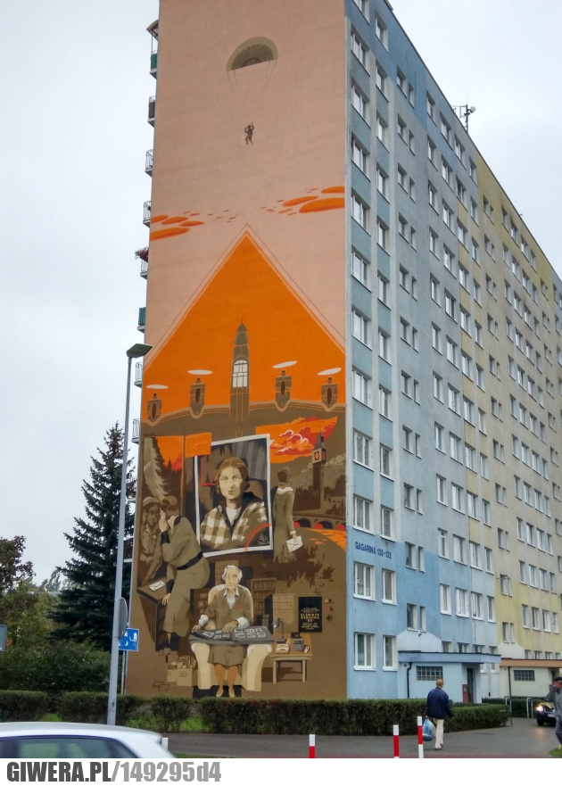 Elzbieta Zawacka,Mural,