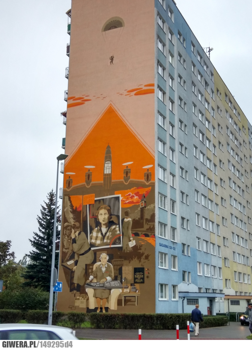 Elzbieta Zawacka,Mural,