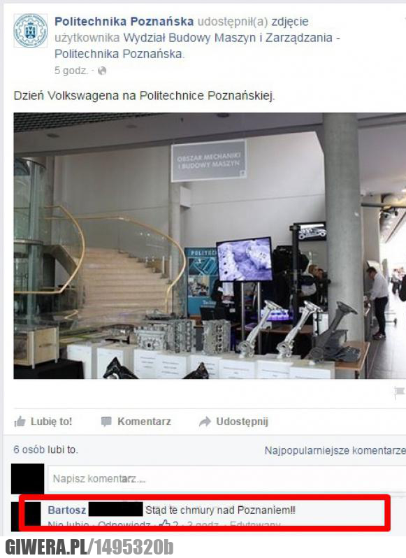 Politechnika Poznańska,Volkswagen,chmury