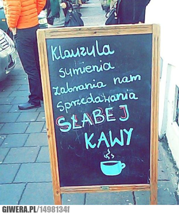 Klauzula sumienia,kawa