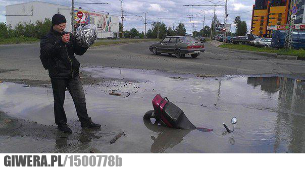 dziura,skuter,Polska,Rosja