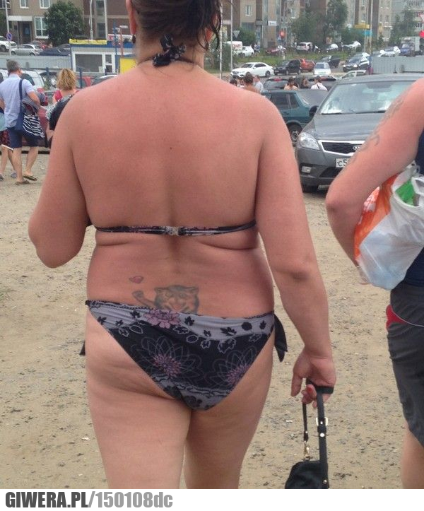 Tatuaż,kotek,plaża