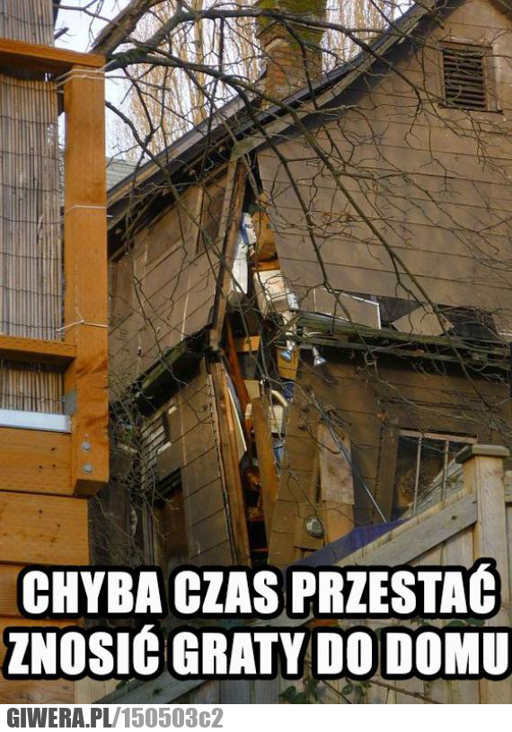 Graty,dom,rzeczy,pękający dom