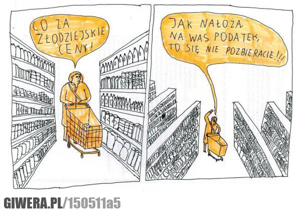 Złodziejskie ceny,Podatek