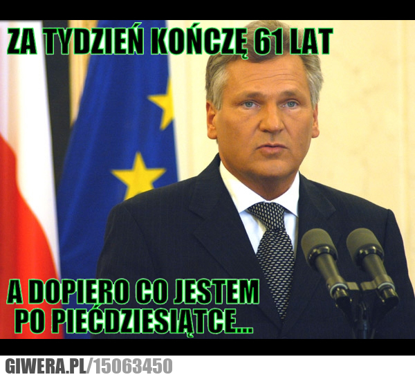 Urodziny Kwaśniewskiego,pięćdziesiątka,wódka